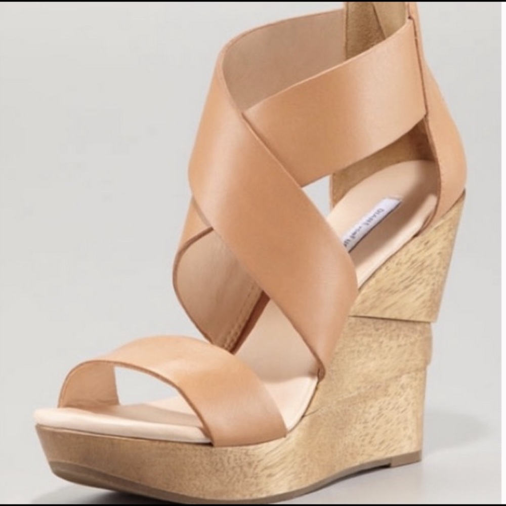Diane VF opal crisscross wedge sandal